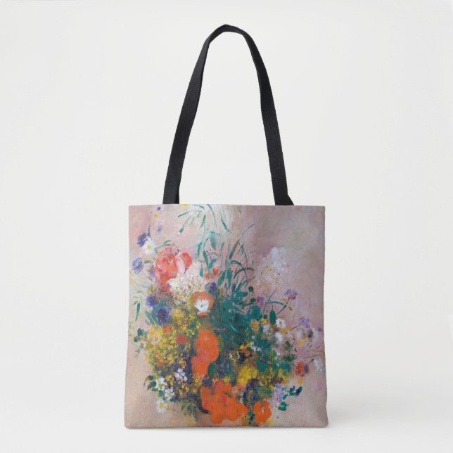 Bolso De Tela Vase de flores, Redon (Anverso)