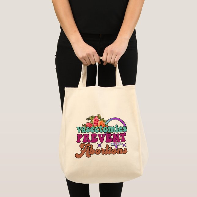 Bolso De Tela Vasectomías Evitan Abortos Tote Bag (Anverso (producto))