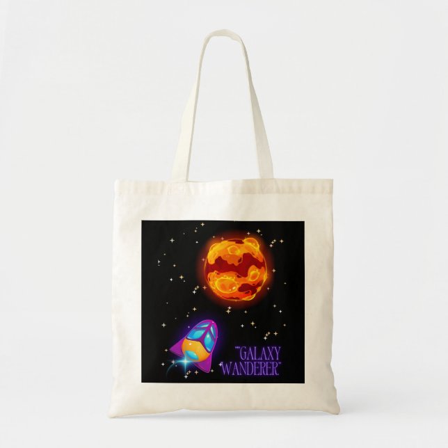 Bolso De Tela Vaso aislado Galaxy Wanderer (Frente)