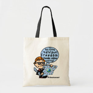 Bolso De Tela Vaxando el tote de la libertad