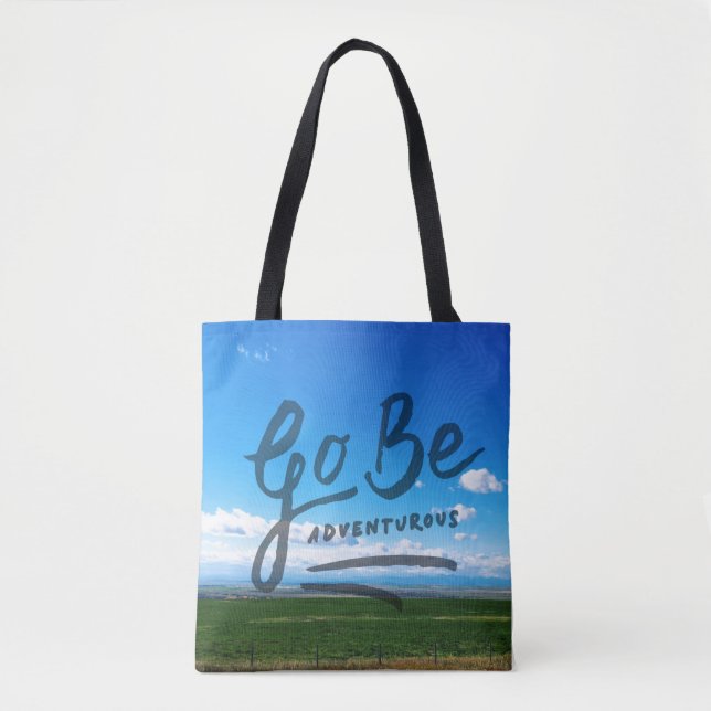 Bolso De Tela Vaya sea aventurero (Anverso)