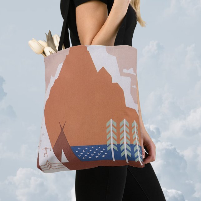 Bolso De Tela Vea América Bienvenido a Montana, Viaje Antiguo (Subido por el creador)