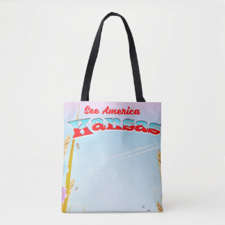 Bolso De Tela ¡Vea América! - Kansas