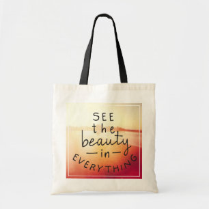 Bolso De Tela Vea la belleza en todo
