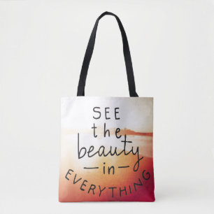 Bolso De Tela Vea la belleza en todo