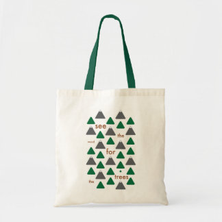 Bolso De Tela Vea la madera para los árboles