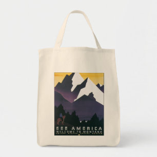 Bolso De Tela Vea la recepción del ~ de América a Montana