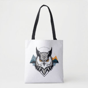 Bolso De Tela Vector de búho Arte Animal Moderno Ciudad Urbana G