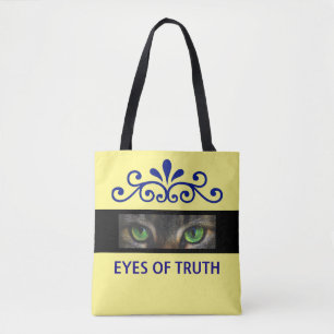 Bolso De Tela Vector floral chic ojos de gato personalizados en