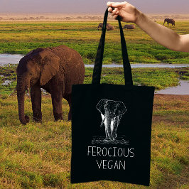Bolso De Tela Vegan ferocioso elefante cutáneo,