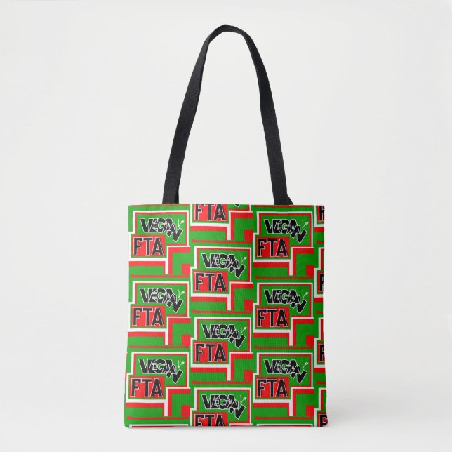 Bolso De Tela Vegan FTA (para los animales) (Anverso)