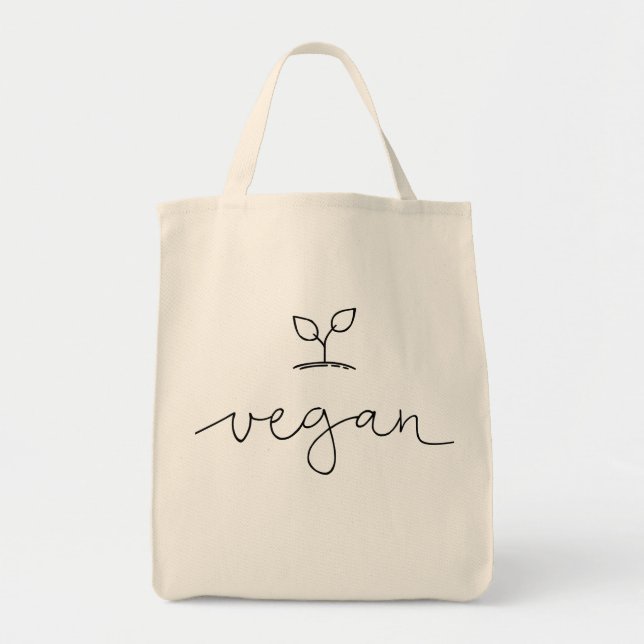 Bolso De Tela Vegan Minimalista (Frente)