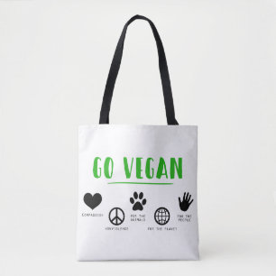 Bolso De Tela Vegan Nonviolence Animals Planet People