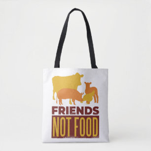 BOLSO DE TELA VEGANO - COMIDA DE LOS AMIGOS NO