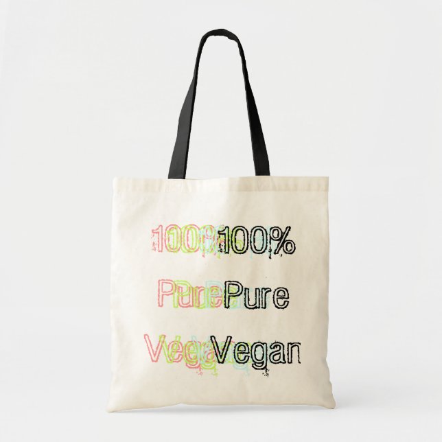 Bolso De Tela Vegano puro del 100% - colorido (Frente)