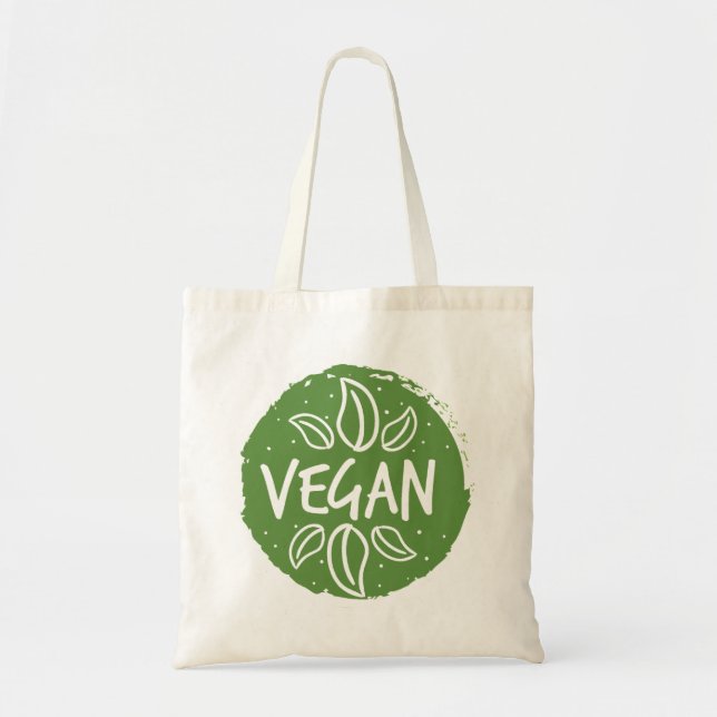 Bolso De Tela Vegano - verde oscuro (Frente)