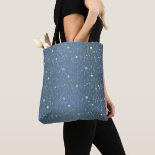 Bolso De Tela Vegetación Acuarela Rústica Flor Botánica floral