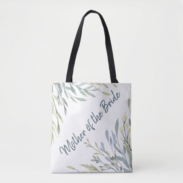 Bolso De Tela Vegetación acuática personalizado Madre de la novi (Anverso)