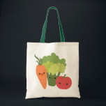 Bolso De Tela Veggie Friends<br><div class="desc">¡Una verdura al día mantiene al médica lejos! Estilo las cosas y enviar un mensaje positivo con este adorable diseño de "Veggie Friends" de Middlemind.</div>