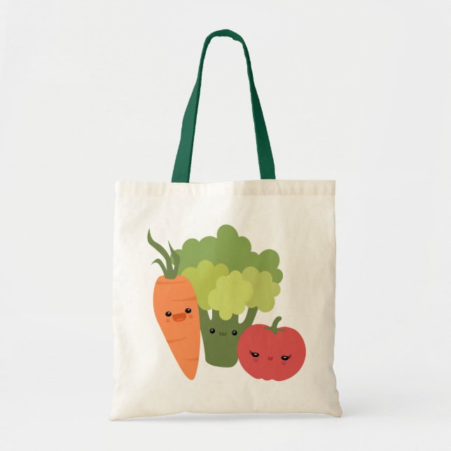 Bolso De Tela Veggie Friends (Frente)