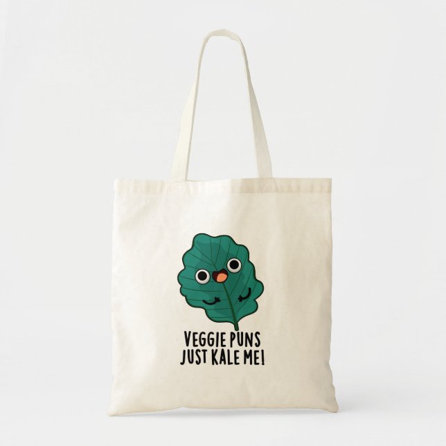 Bolso De Tela Veggie Puns Just Kale Me Funny Food Pun (Frente)