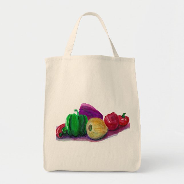 Bolso De Tela Veggies orgánicos (Frente)