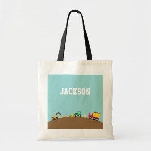 Bolso De Tela Vehículos de Construcción Lindos Para Niños