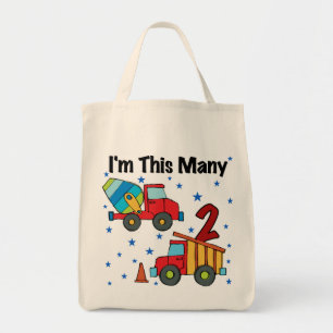 Bolso De Tela Vehículos de construcción Regalos de cumpleaños 2