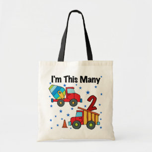 Bolso De Tela Vehículos de construcción Regalos de cumpleaños 2