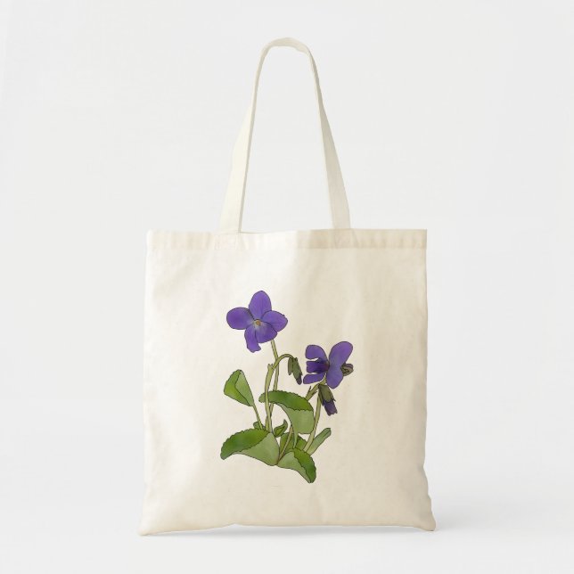 Bolso De Tela Veilchen (Frente)