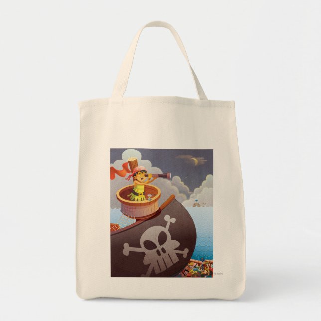 Bolso De Tela Vela con piratas (Frente)