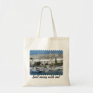 Bolso De Tela Vela de Bermudas lejos conmigo tote