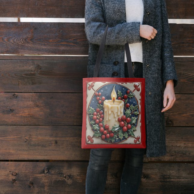 Bolso De Tela Vela de Navidades blancos (Subido por el creador)