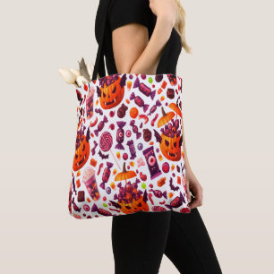 Bolso De Tela Vela Púrpura Para Drácula Halloween Gótico