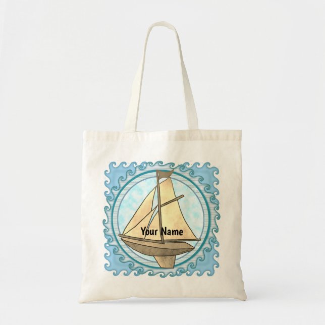 Bolso De Tela Vela vieja  (Frente)