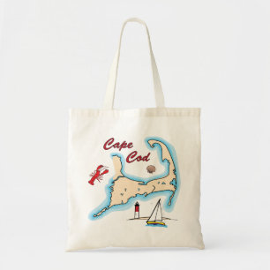 Bolso De Tela Velero Shell de la langosta del ilustracion del