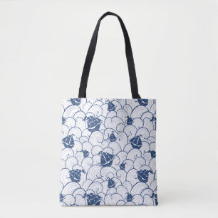 Bolso De Tela Veleros en el modelo del mar