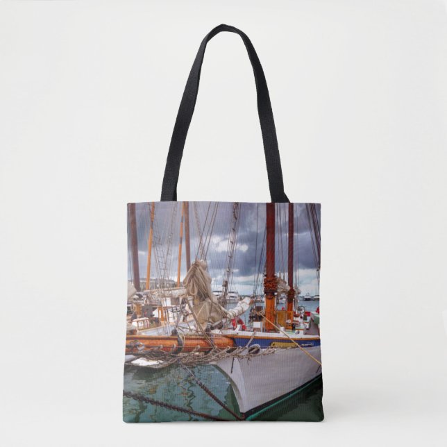 Bolso De Tela Veleros Morred en Key West (Anverso)