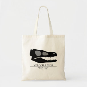 Bolso De Tela Velociraptor Skull