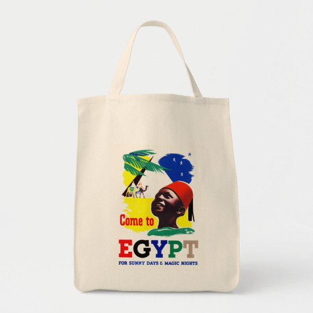 Bolso De Tela Ven a Egipto (Frente)