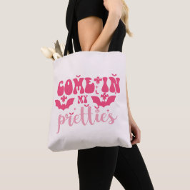 Bolso De Tela Ven a Mis Linduras Rosa Halloween