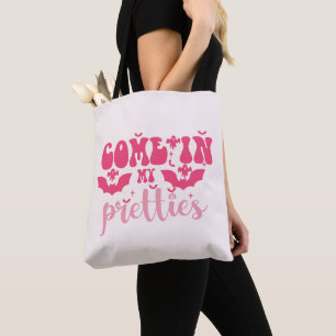 Bolso De Tela Ven a Mis Linduras Rosa Halloween