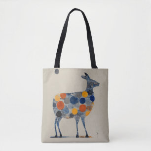 Bolso De Tela Venado con círculos de color