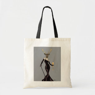 Bolso De Tela Venado de glamour en negro 2