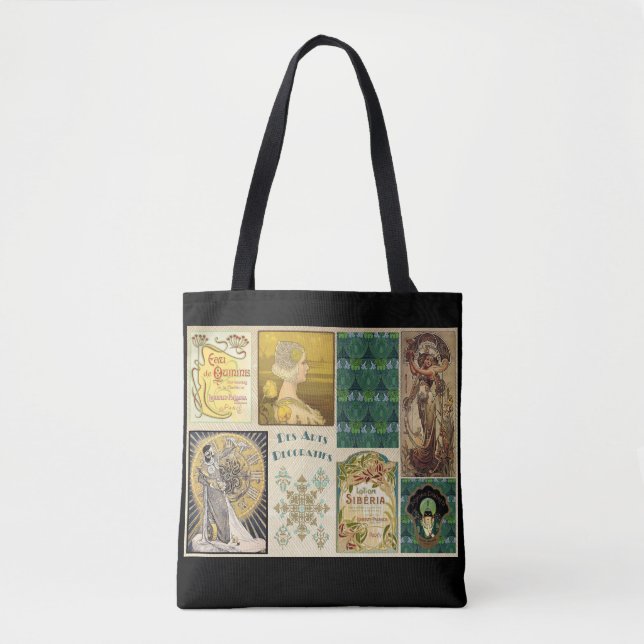 Bolso De Tela Venado publicitario de Art Nouveau para mujeres (Anverso)