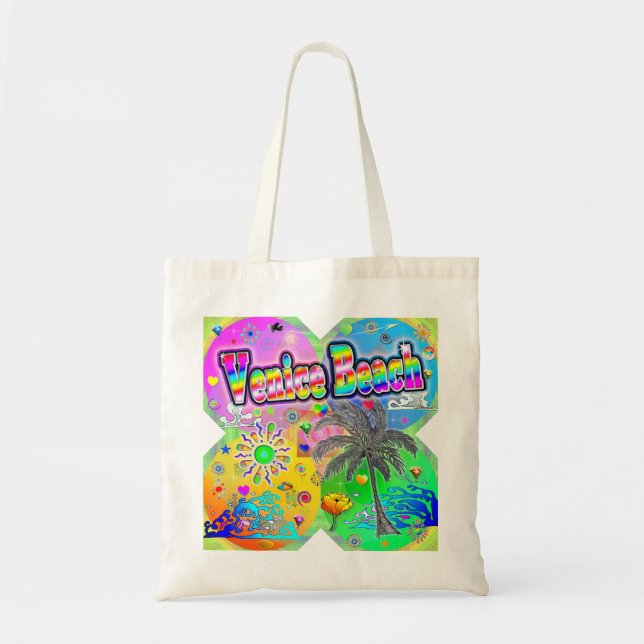 Bolso De Tela Venecia Beach Quadro Seasons Tote Bag (Frente)