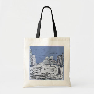 Bolso De Tela Venecia. Ciudad en el agua