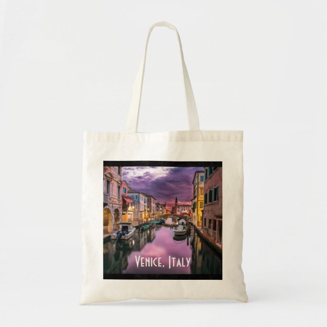 Bolso De Tela Venecia, Italia Escenario Canal y Arquitectura Ven (Frente)
