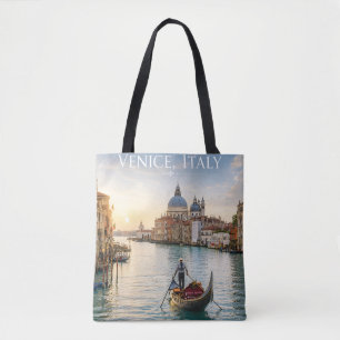 Bolso De Tela Venecia Italia Gran Canal góndola Atardecer