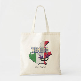 Bolso De Tela Veneto Italia Retro Región Mapa de Vintage Souveni